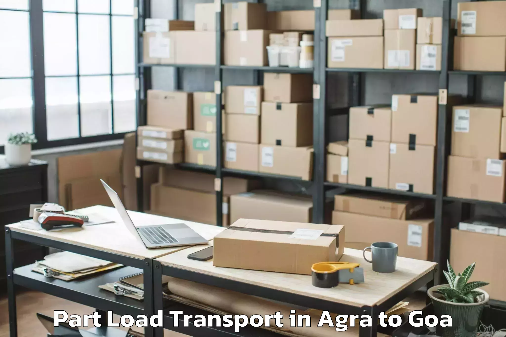 Hassle-Free Agra to Cuncolim Part Load Transport